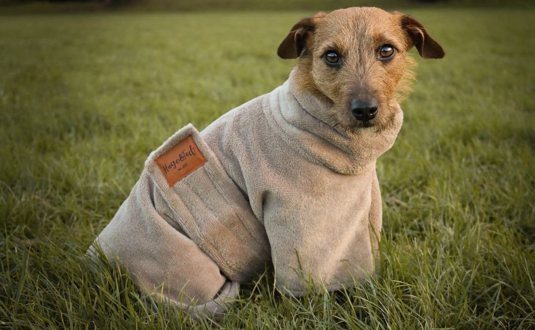 Luxury Bamboo Dog Drying Robe