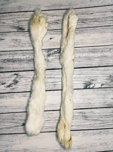 Rabbit Skin Rolls with Fur 50CM