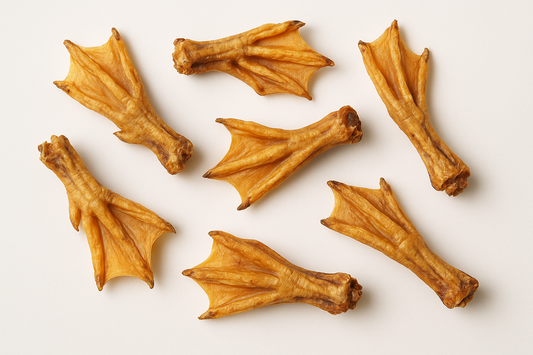 Duck feet dog treat