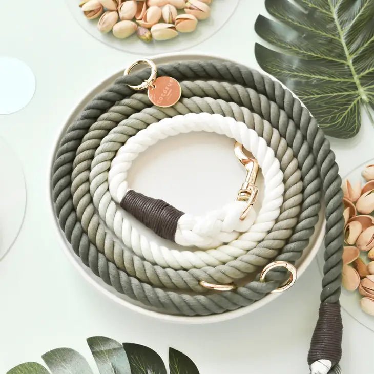 Double Ended Rope Lead - Pistachio Green
