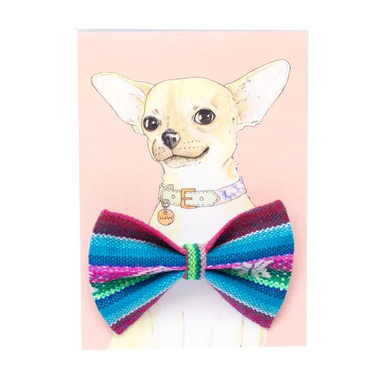 Hiro & Wolf Inca Blue Bow Tie