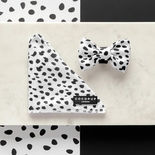 Monochrome Spots Bandana - The Cambridge Dog Co.