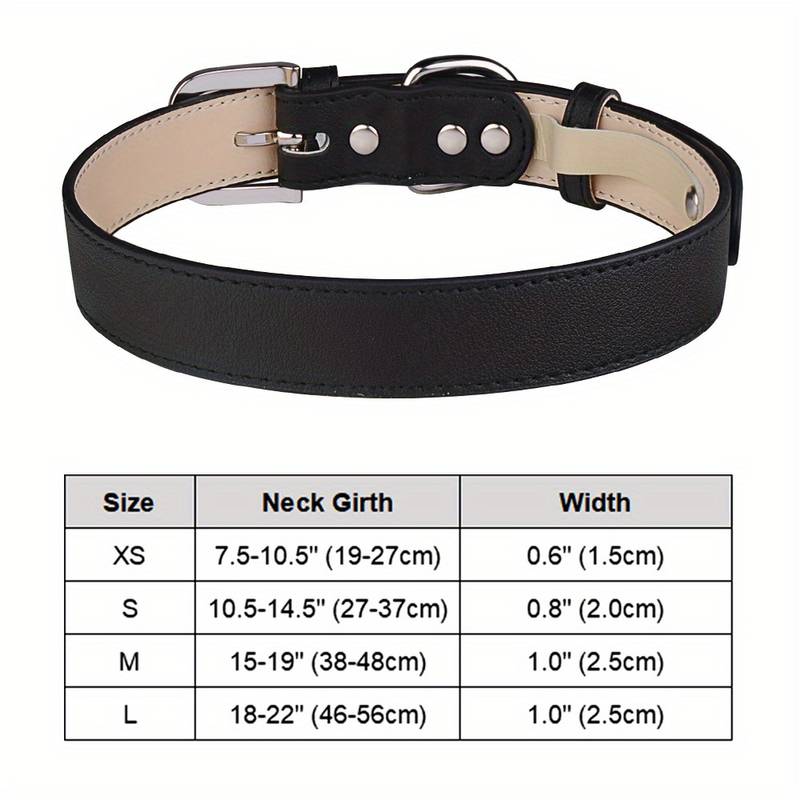 Soft Leather Collar - Black